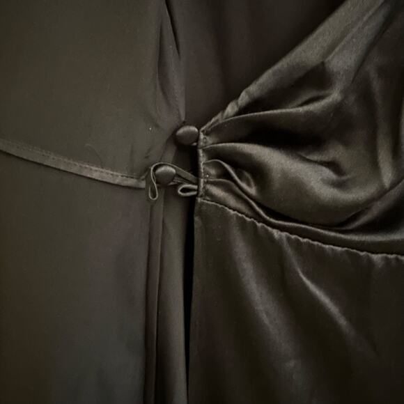 NWT Lilysilk x Ishie Silk Wrap Dress Sz 6 FLAW (Broken Button Cuff) - Picture 9 of 10